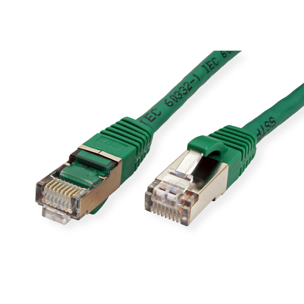VALUE Patchkabel – Cat.6 / Klasse E, S/FTP (PiMF), 5 m, grün, LSOH, RJ‑45
