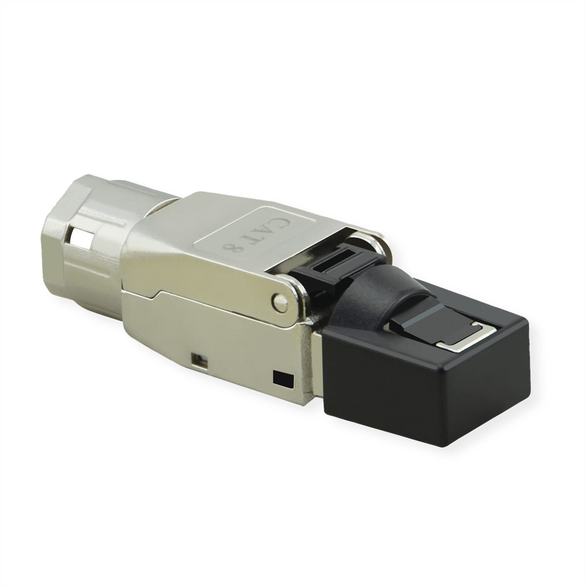 VALUE RJ-45-Stecker – Cat8.1 (Klasse I), feldkonfektionierbar, geschirmt, silber, für AWG 22–26, 5,0–8,5 mm