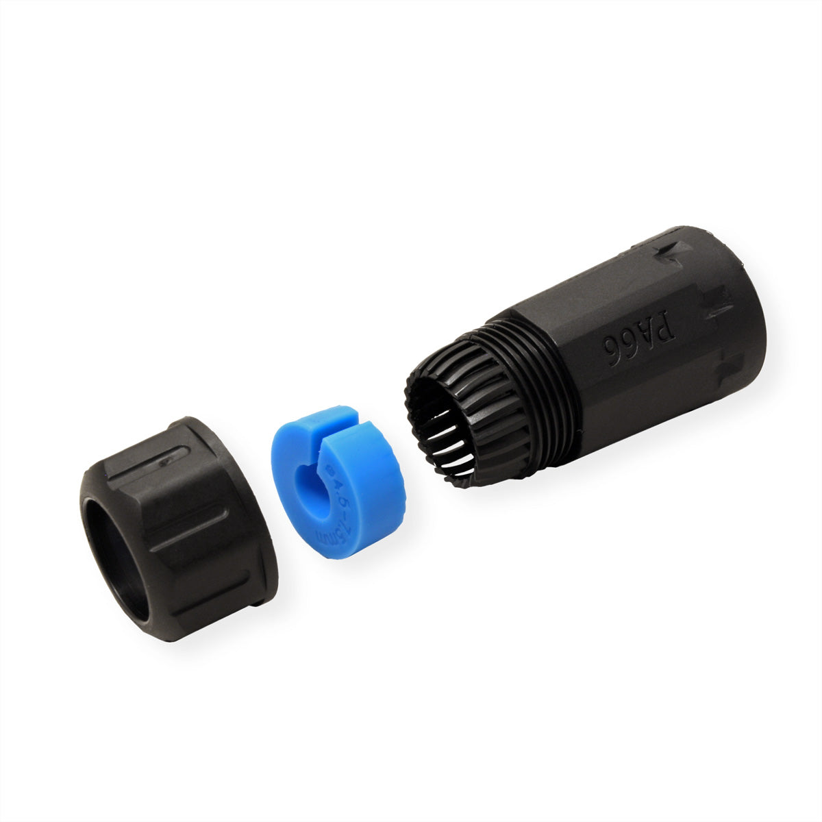 VALUE RJ-45-Kupplung – 2× RJ-45, geschirmt, Cat6 (Klasse E), Outdoor/Industrie, schwarz