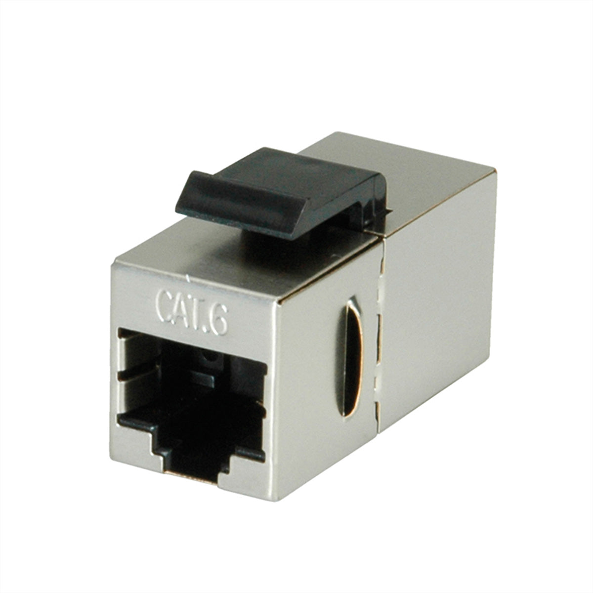 VALUE Keystone RJ-45 Kupplung – 1× RJ-45, geschirmt, Kat. 6, Metall