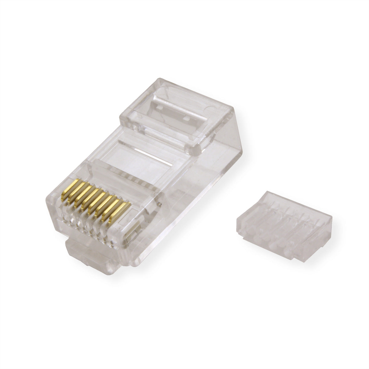 VALUE RJ-45 Modularstecker – ungeschirmt, Cat6A / Klasse EA, transparent