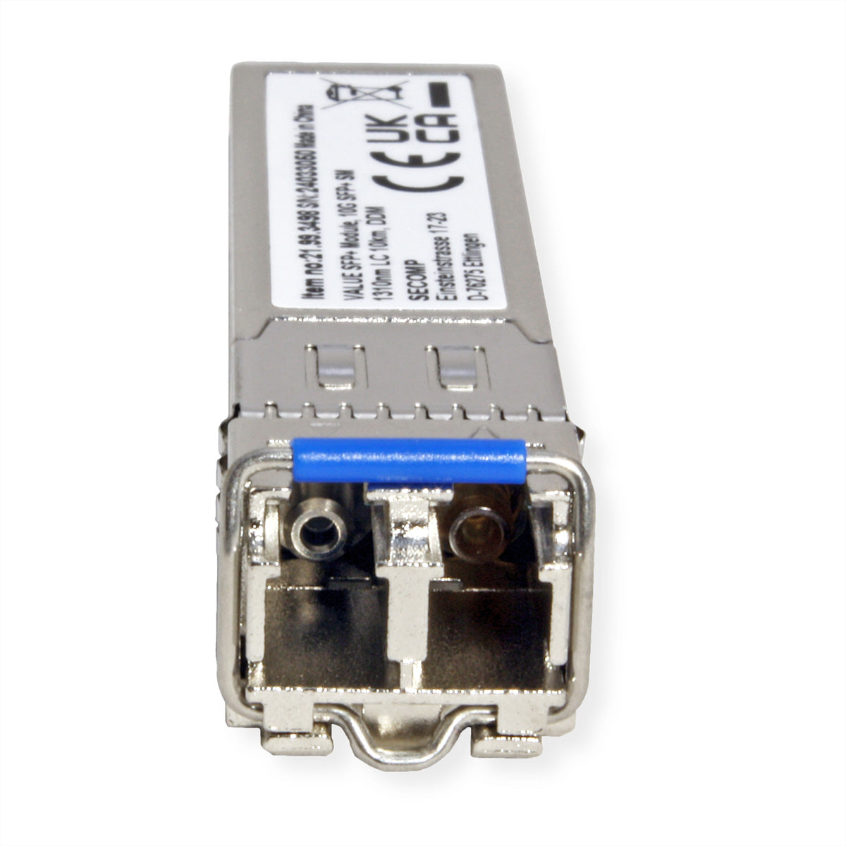VALUE SFP+ Transceiver-Modul – 10G, Single-Mode, 1310 nm, LC, 10 km, Silber