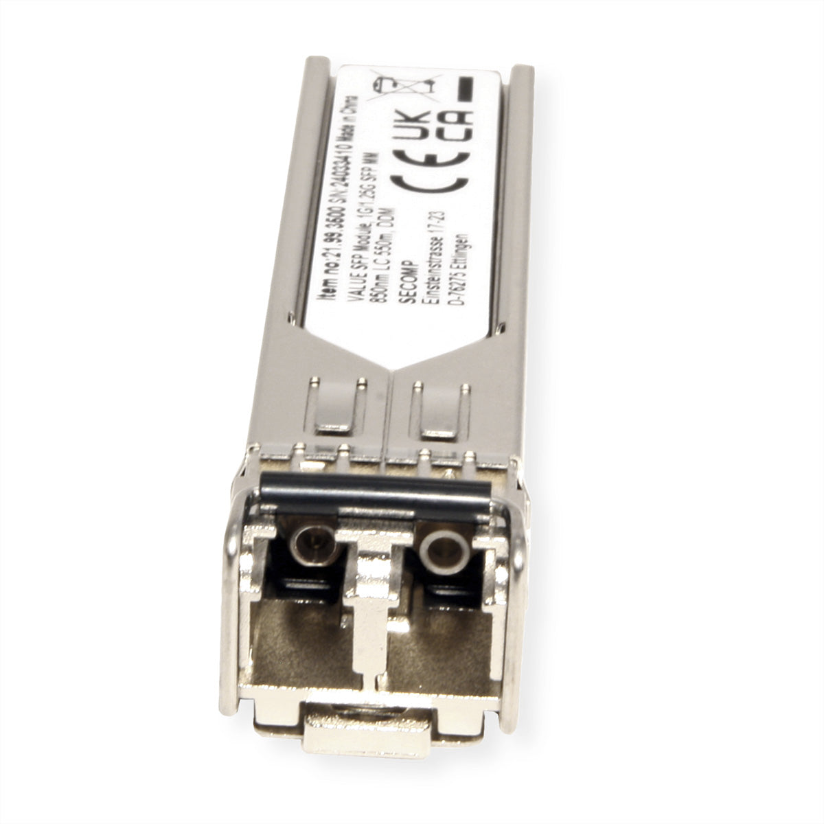 VALUE 21.99.3500 SFP-Transceiver – 1,25 Gbit/s, LC, 850 nm, 550 m, Hot-Swap, für Multi-Mode-Faser
