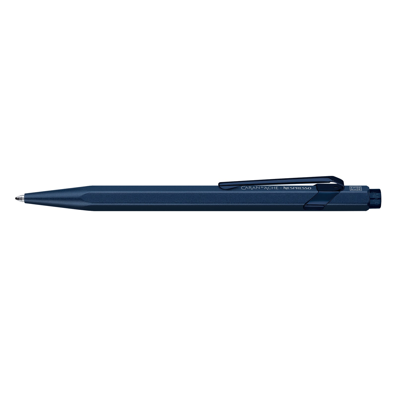Caran d-Ache Caran d'Ache 849 Nespresso Edition 6 Kugelschreiber – Schwarz, Medium, Druck, Aluminium, Blau, nachfüllbar