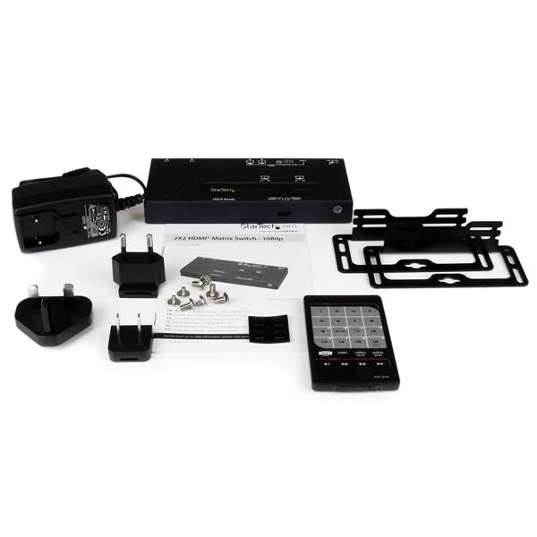 StarTech.com HDMI-Matrix, 2×2, HDMI, Auto-Switch