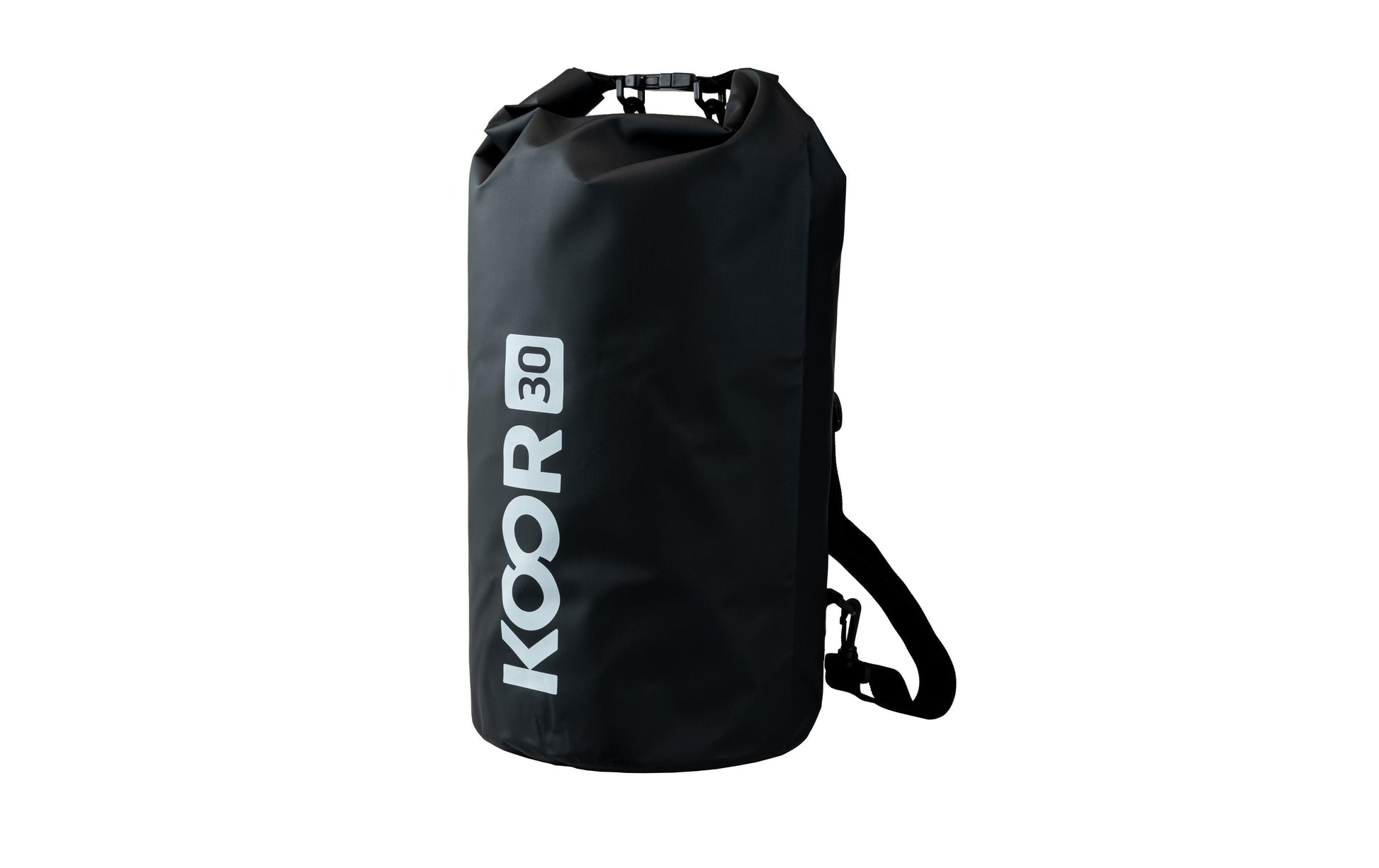 KOOR Sporttasche Dry Bag – 30 l, wasserfest, PVC, schwarz