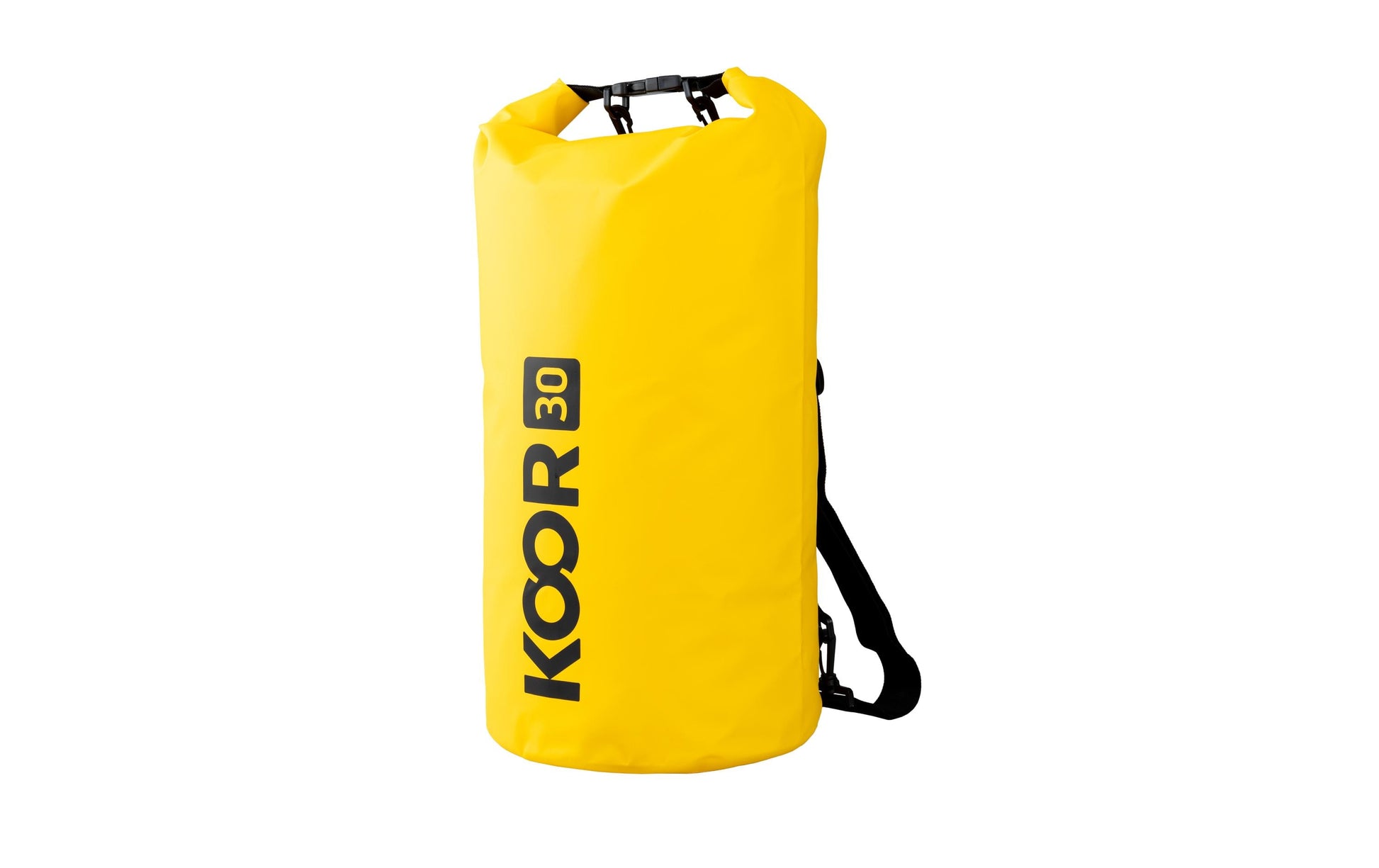 KOOR Sporttasche Dry Bag – 30 l, PVC, Gelb, 40,5 × 67 × 23 cm