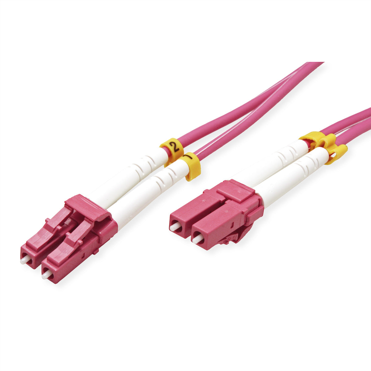 VALUE LWL-Patchkabel – LC–LC, Multi-Mode (OM4), 20 m, violett