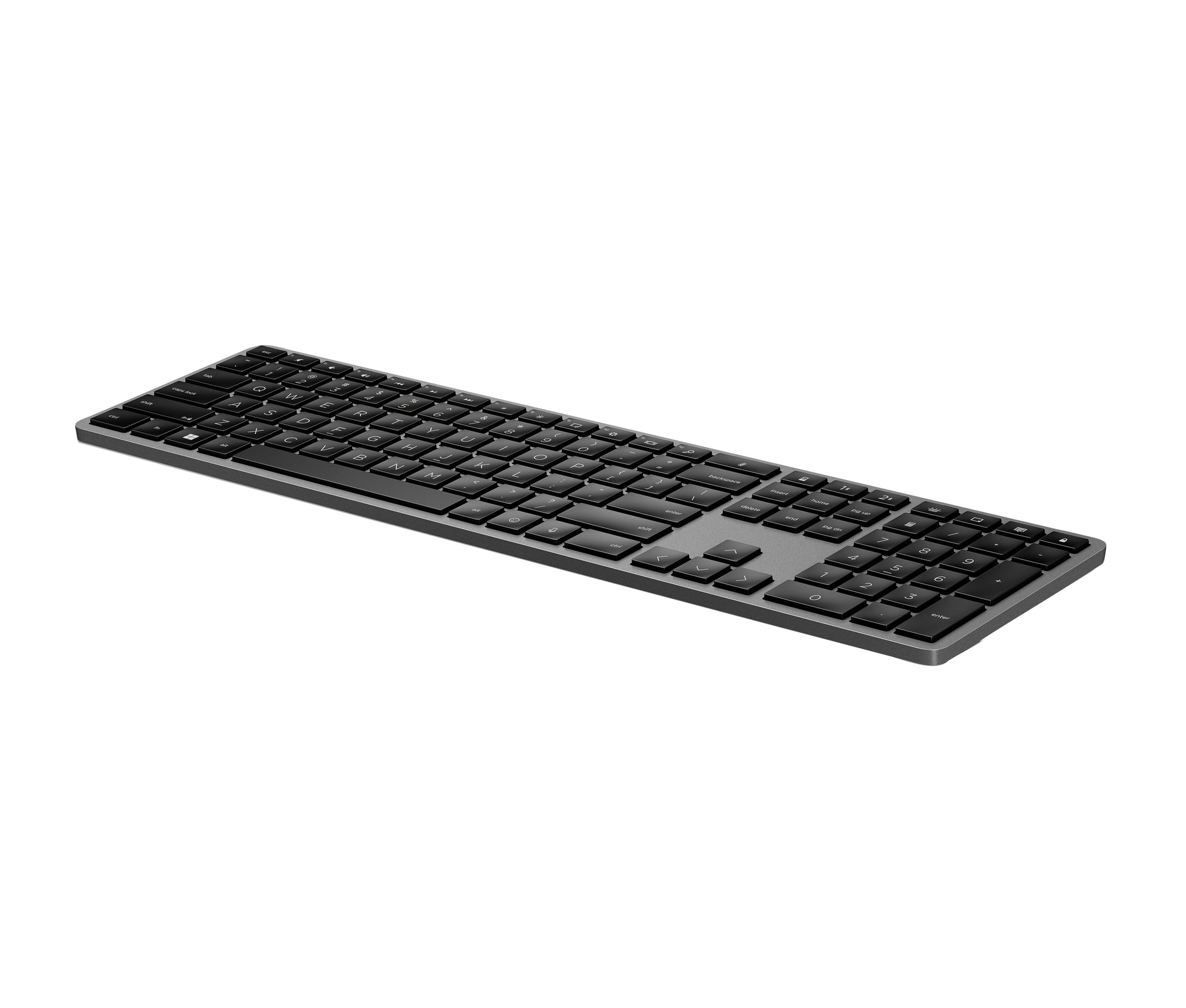 HP 975 – Tastatur – Bluetooth & 2,4 GHz (Nano-Empfänger) – USB-C – beleuchtet – Schwarz