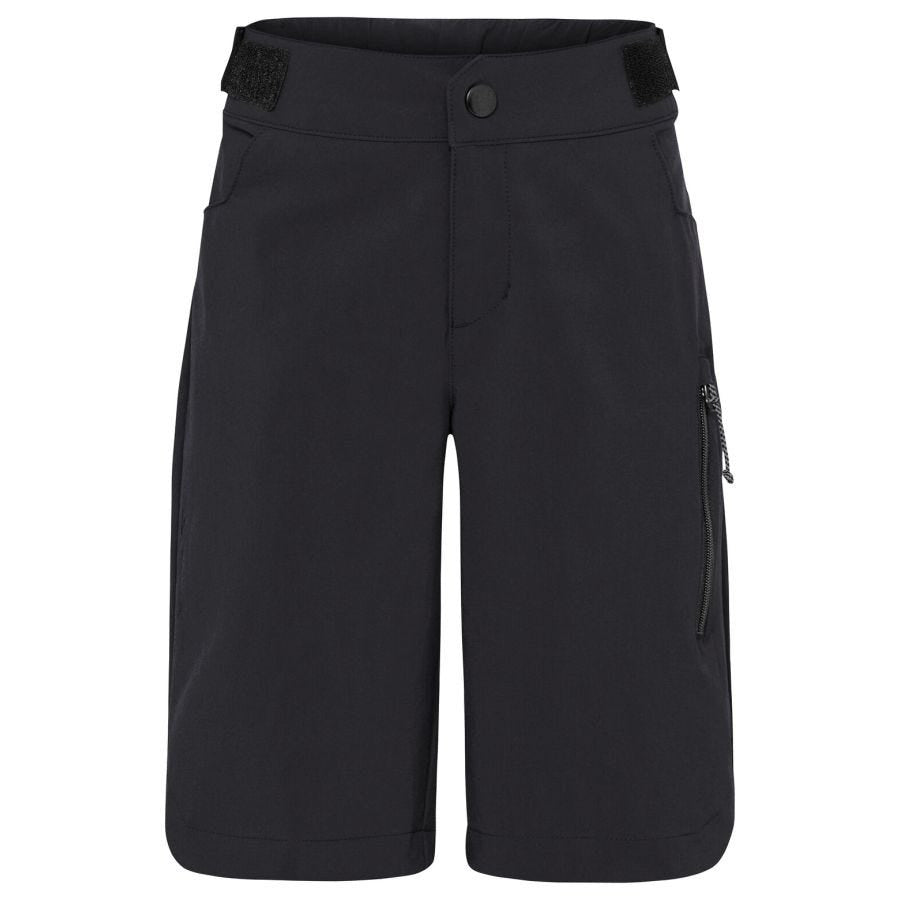 VAUDE Shorts – Grösse 146/152 – Schwarz, 89% Polyamid/11% Elasthan, Reissverschlusstaschen