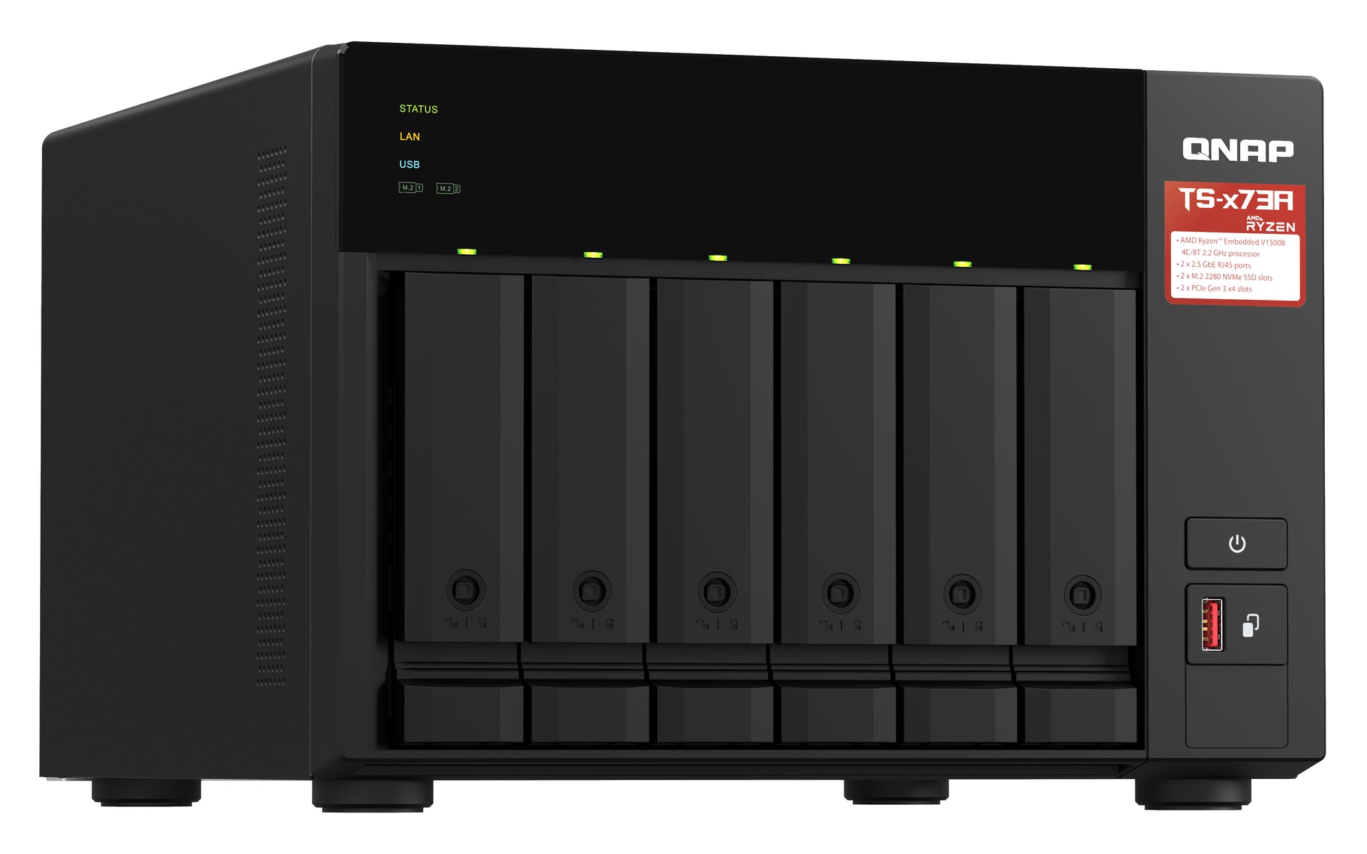 QNAP TS-673A-8G NAS – 6 Bay