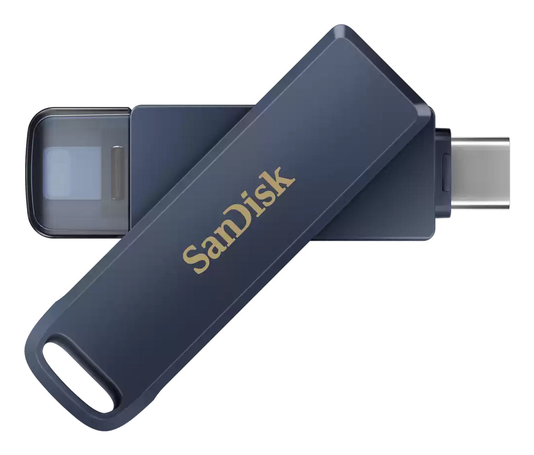 SanDisk iXpand Phone Drive USB-Stick – 256 GB, Typ-C, Metallic Sky
