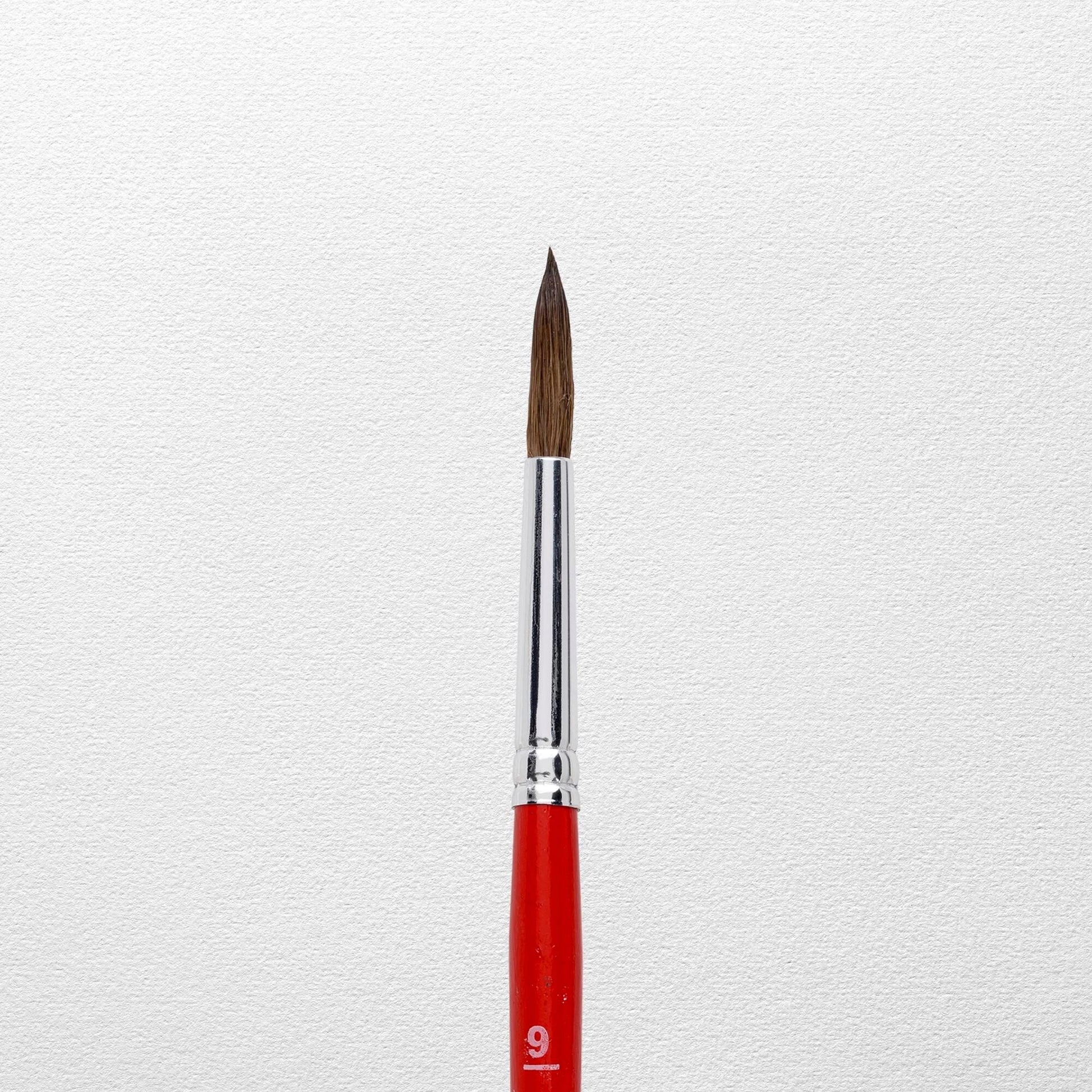 Talens Aquarellpinsel – Braun, Holzschaft, Grösse 9, Länge 202 mm