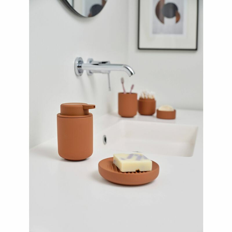 Zone Denmark Zahnbürstenhalter (freistehend) Ume – 8,3×10,3 cm, Steingut, Terrakotta