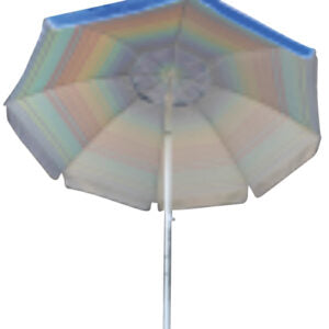 Eurotrail Strandschirm ETCF0935 – Ø 160 cm – Mehrfarbig Regenbogen – UPF 50+, faltbar