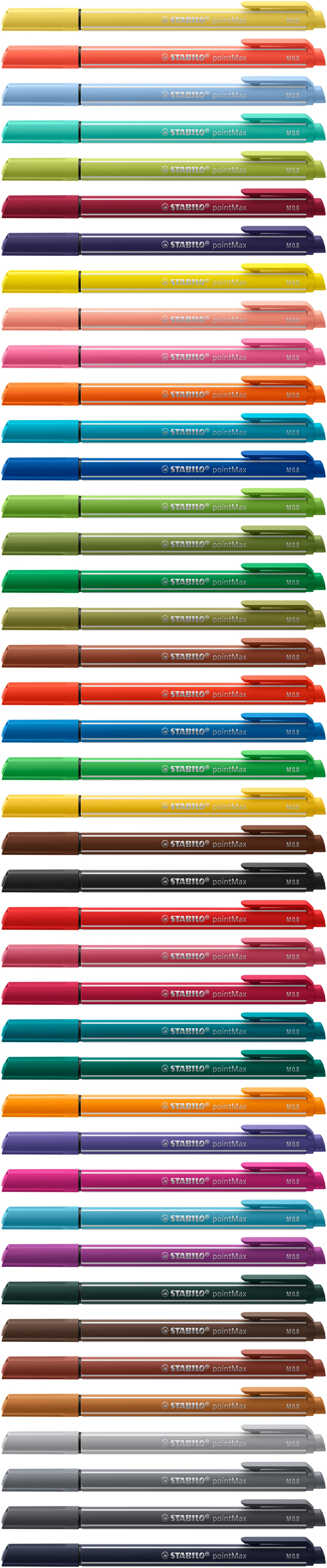 STABILO Filzstift pointMax, Strichbreite 0,8 mm, 1 Stk.
