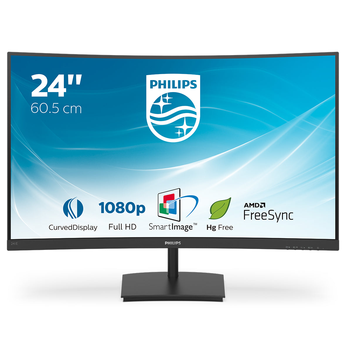 Philips 241E1SC/00 – 23,6" Curved, 1920 × 1080 (Full HD), VA