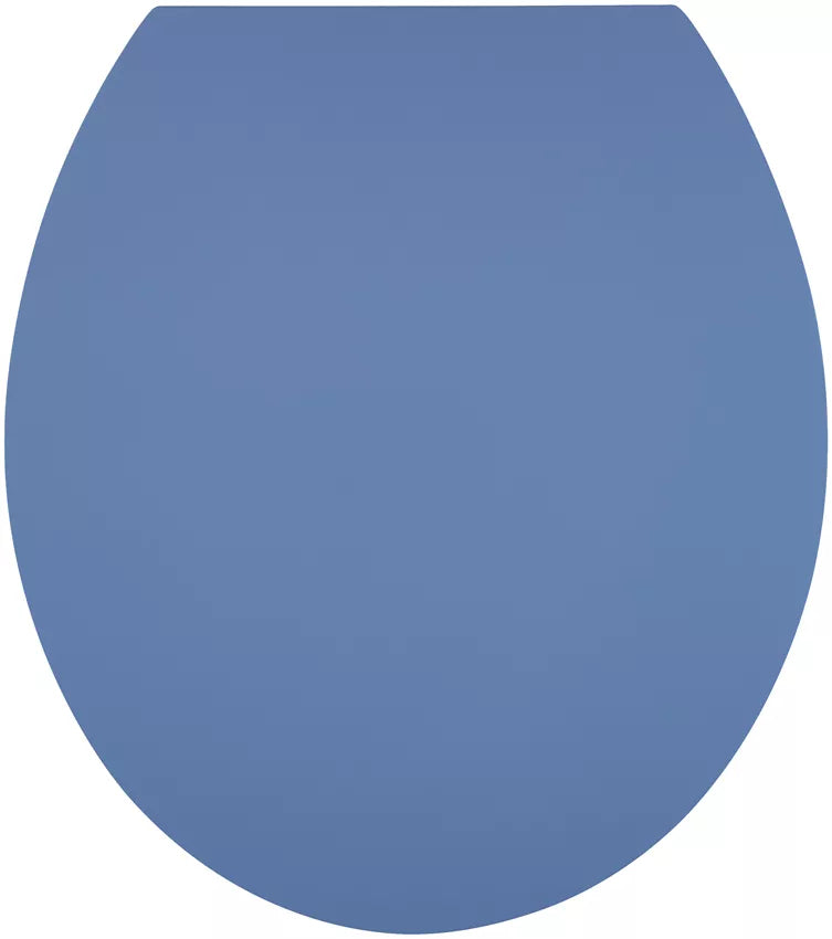 Diaqua Toilettensitz – Duroplast, Indigo, Weiss, mit Deckel, 38,2 × 44 cm
