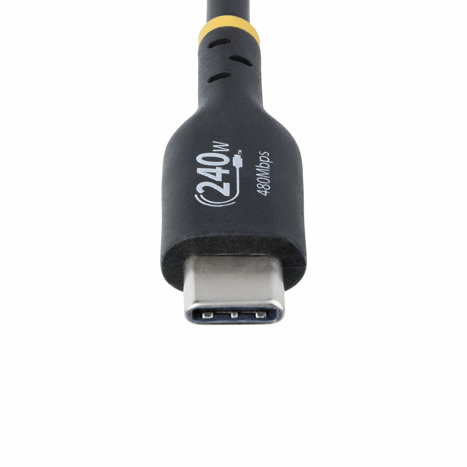 StarTech.com USB-C auf USB-C Kabel – USB 2.0 (480 Mbit/s) – 4 m – PD 240 W – TPE-Mantel – Schwarz