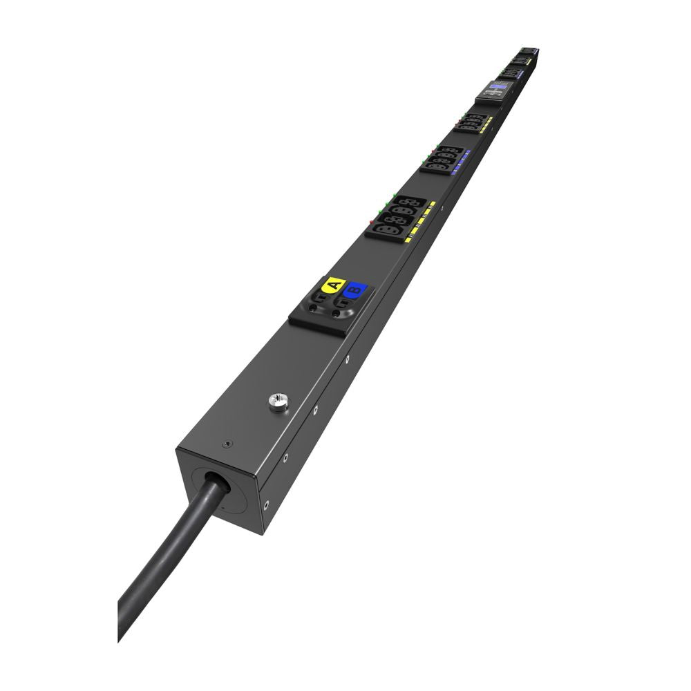 Eaton Rack-PDU Managed, 1-phasig, 12× IEC C13 + 12× IEC C39, 32 A, Stecker CEE 32A 1Ph, 0U vertikal