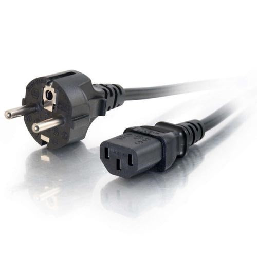 DELL Netzkabel – Schuko (Typ E/F) – IEC C13, 2 m, Schwarz