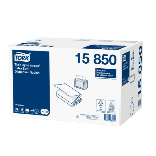 Tork Spender-Servietten N4 Schwarz – 16,5 × 21,3 cm, für N4-System – 8000 Stück