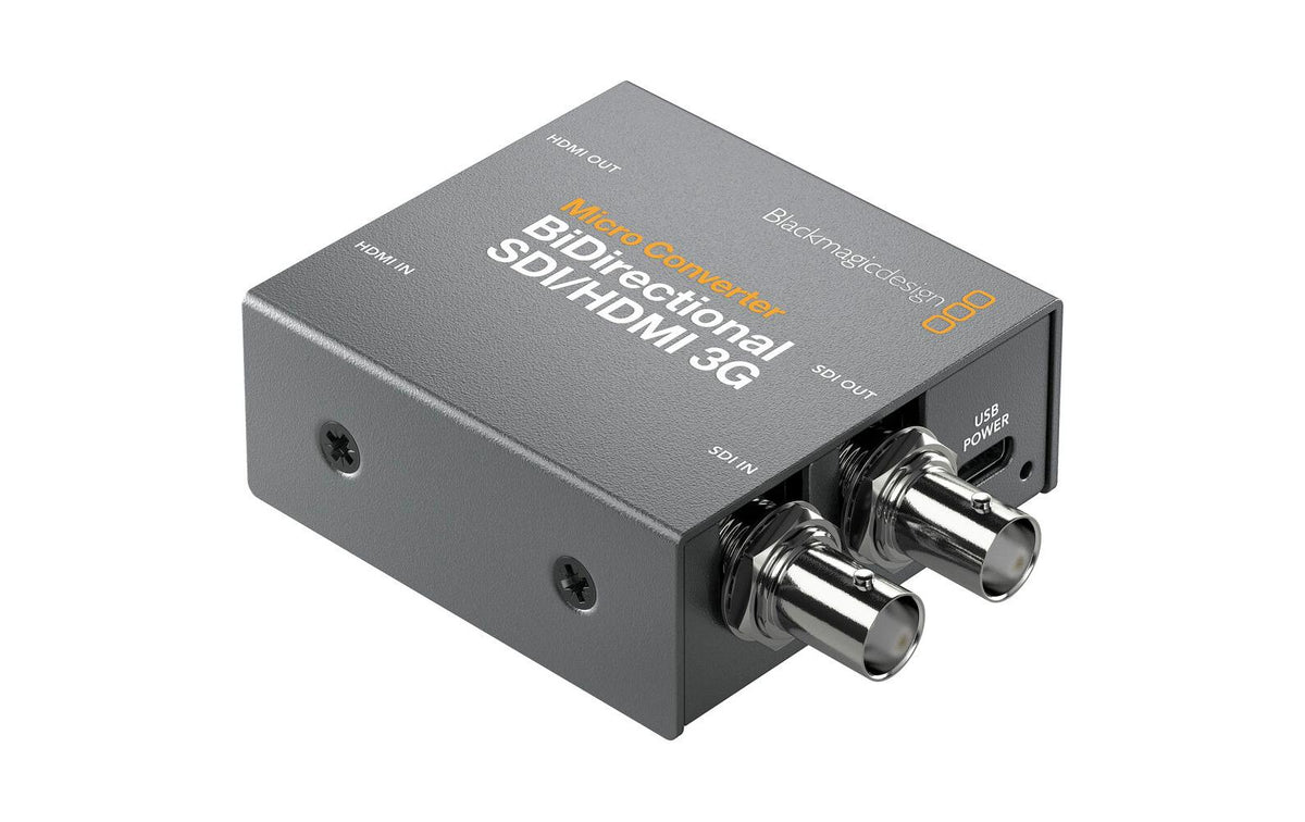 Blackmagic Design Micro Conv BiDirect SDI/HDMI 3G – SDI ↔ HDMI Konverter – 2K – mit Netzteil – Silber