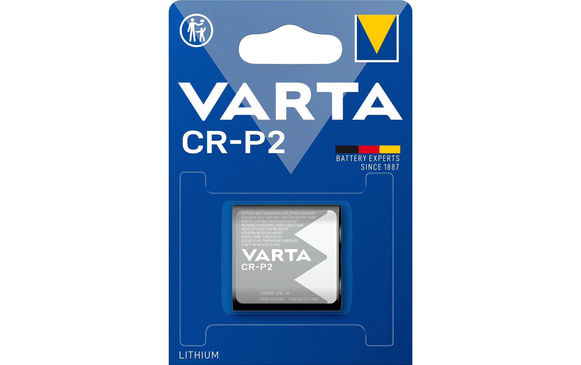 VARTA CRP2 Akku 6,0 V 1600 mAh 9,60 Wh