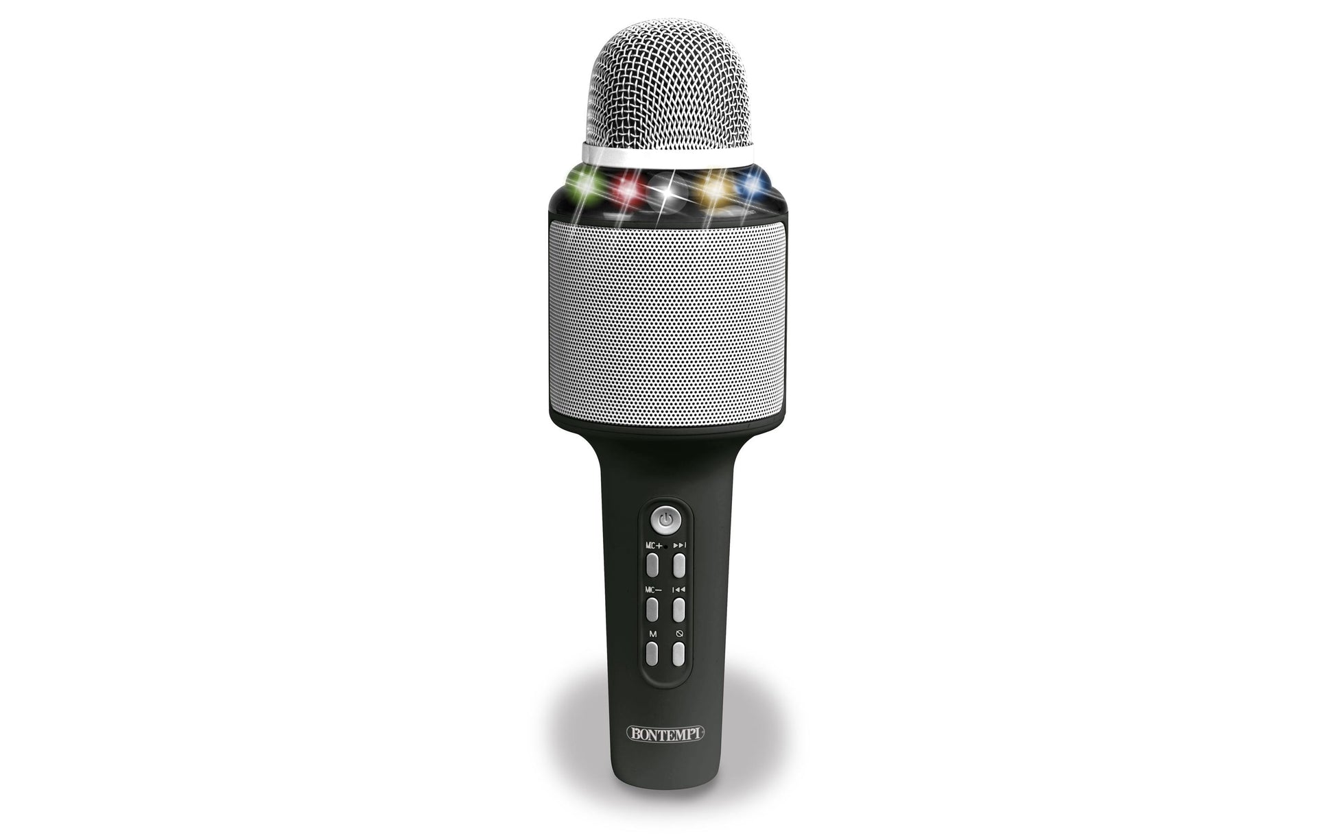 Bontempi Tischmikrofon – USB, 3,5 mm Klinke, Kabellos, für MicroSD, Schwarz