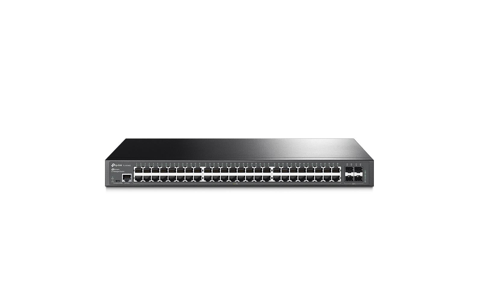 TP-Link SG3452 – Managed L2+ Switch – 48× 1G, 4× SFP, 19", 1U