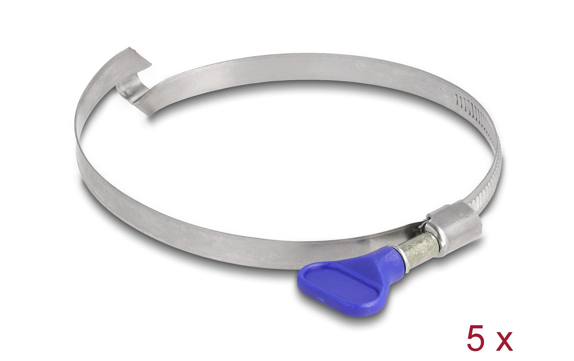 DeLOCK Schlauchschellen 80–100 mm, 9 mm Kunststoff – 5 Stk