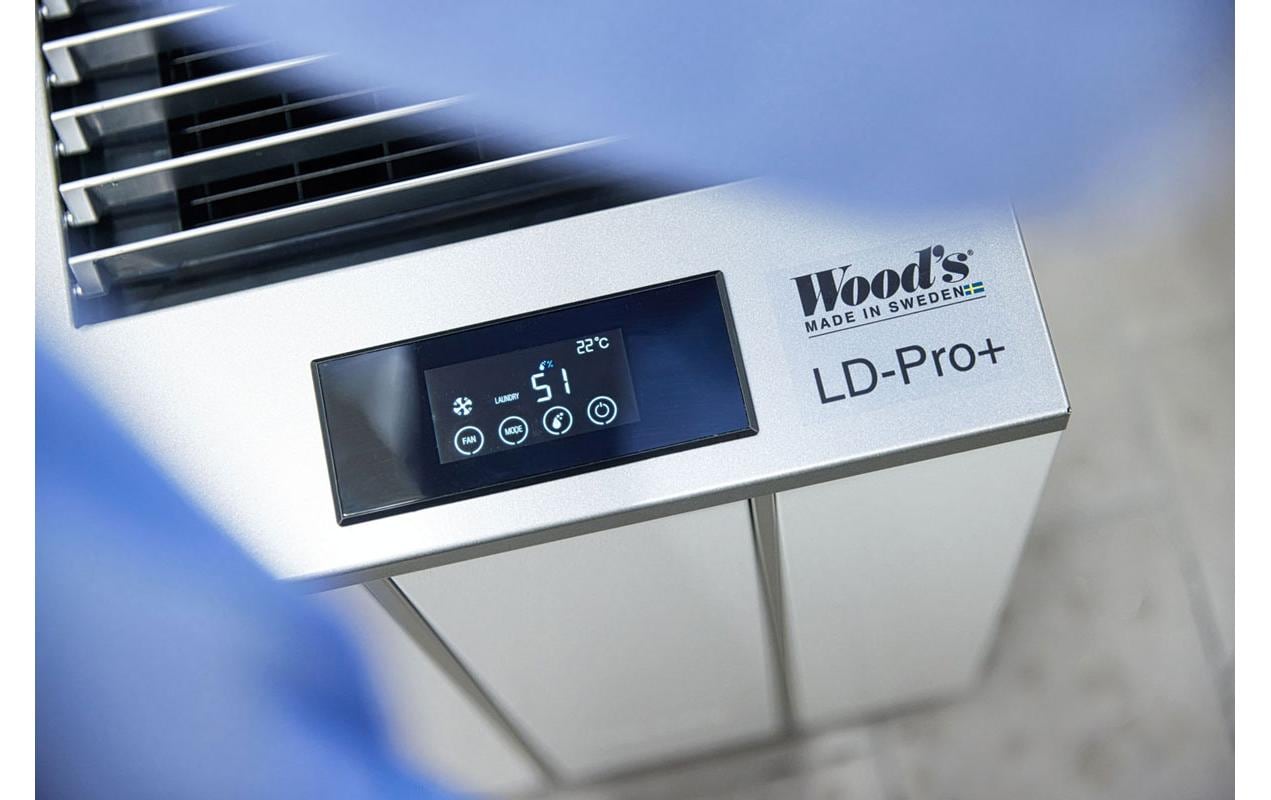 Wood's Luftentfeuchter LD48 Pro+ – 43 L/24 h, bis 180 m², Tank 11,4 l, Hygrostat