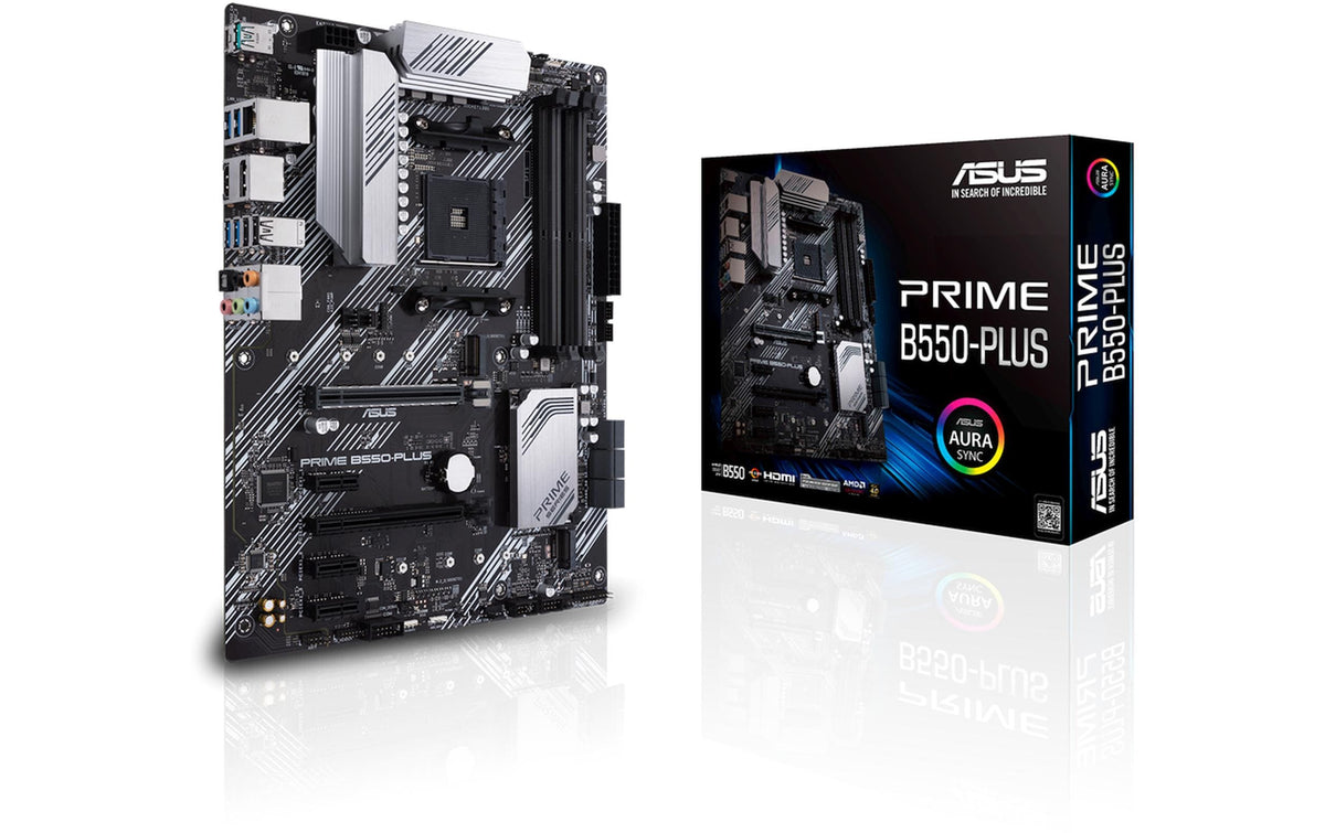 ASUS PRIME B550-PLUS – Mainboard – Sockel AM4, AMD B550, ATX, DDR4