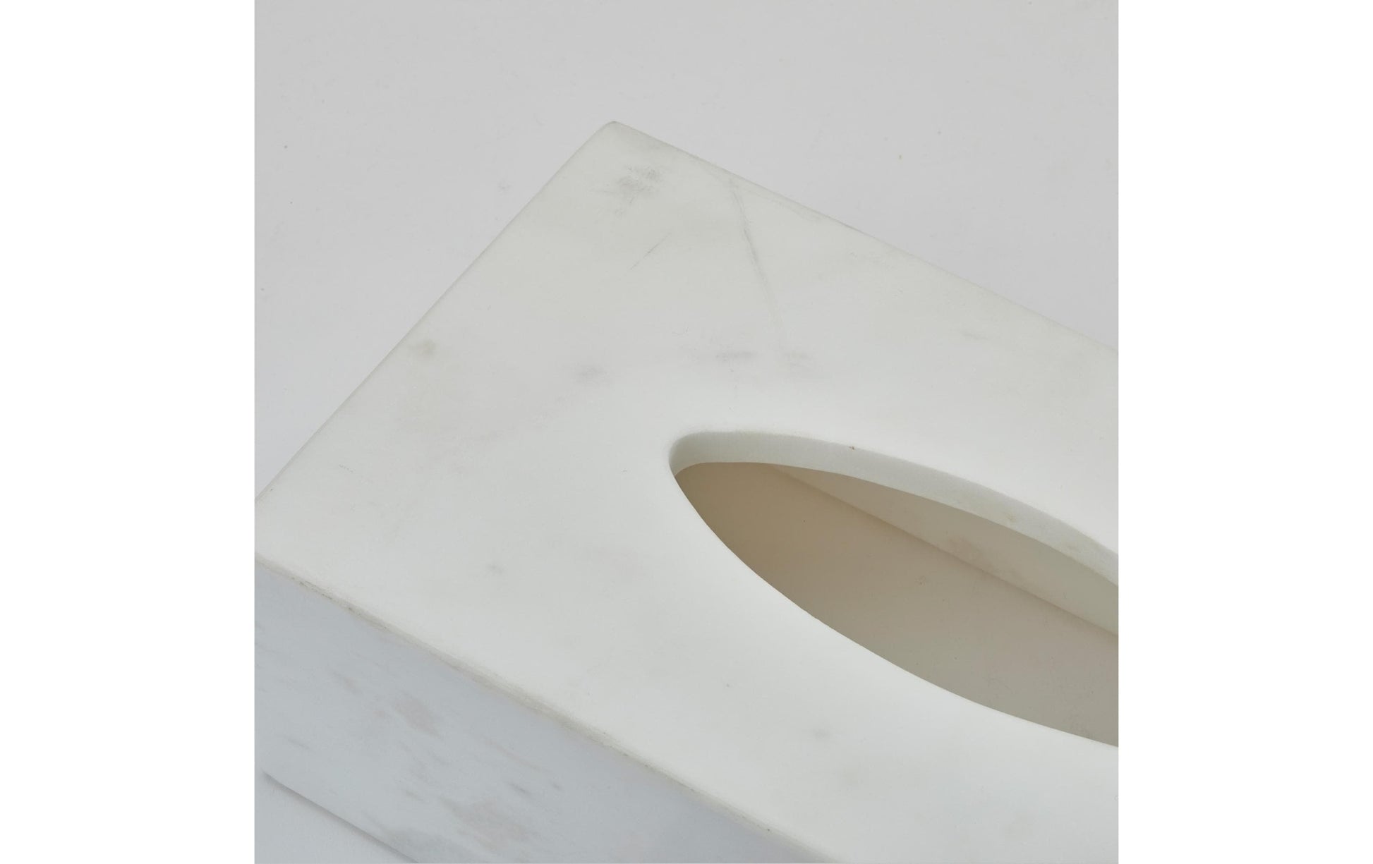Aquanova Kosmetiktuchbox Hammam – Tisch, Steingut, 25,5×7,5×13 cm, Weiss