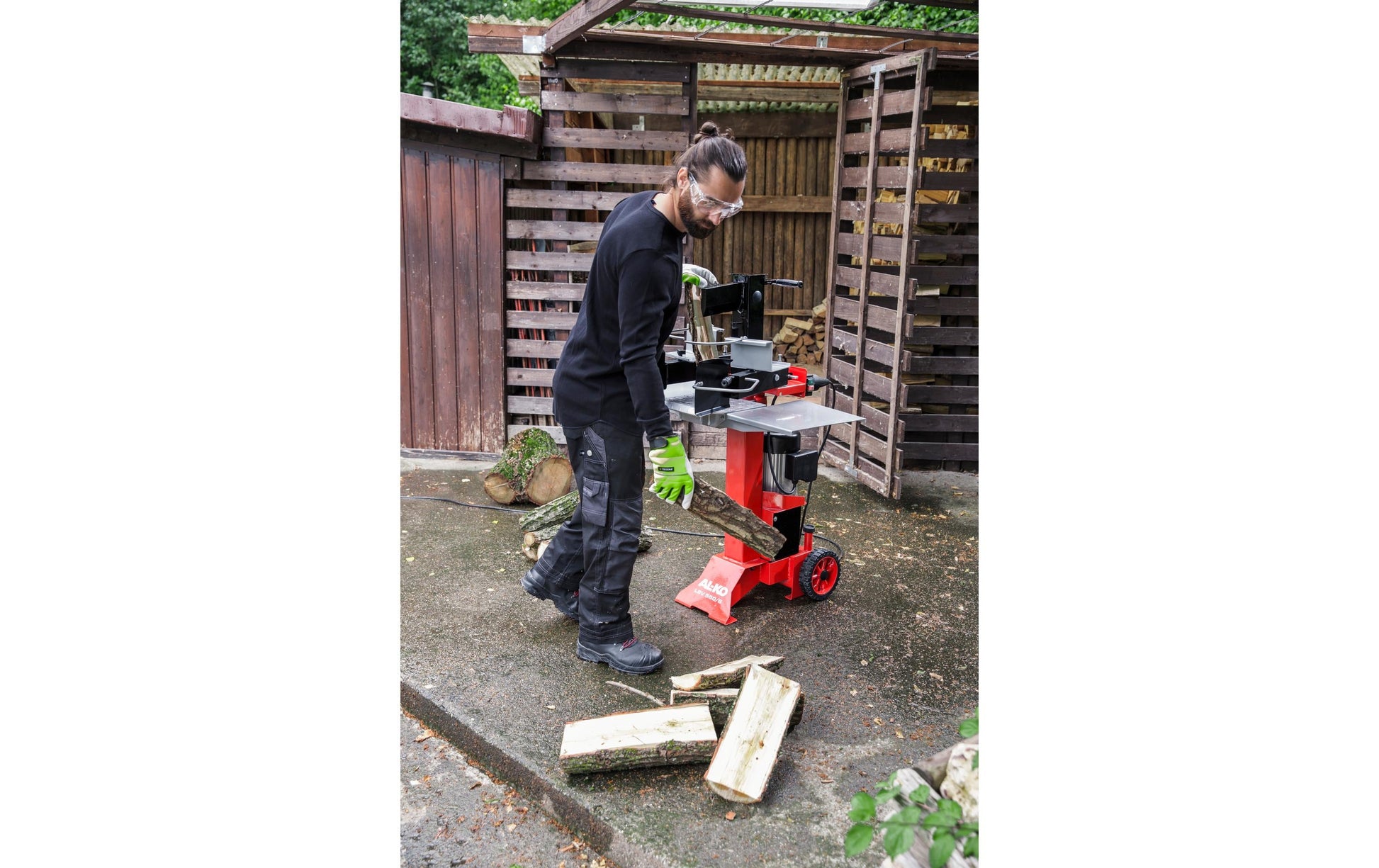 AL-KO Holzspalter LSV 550/6 – Spaltkraft 6000 kg, Max. Holzlänge 55 cm
