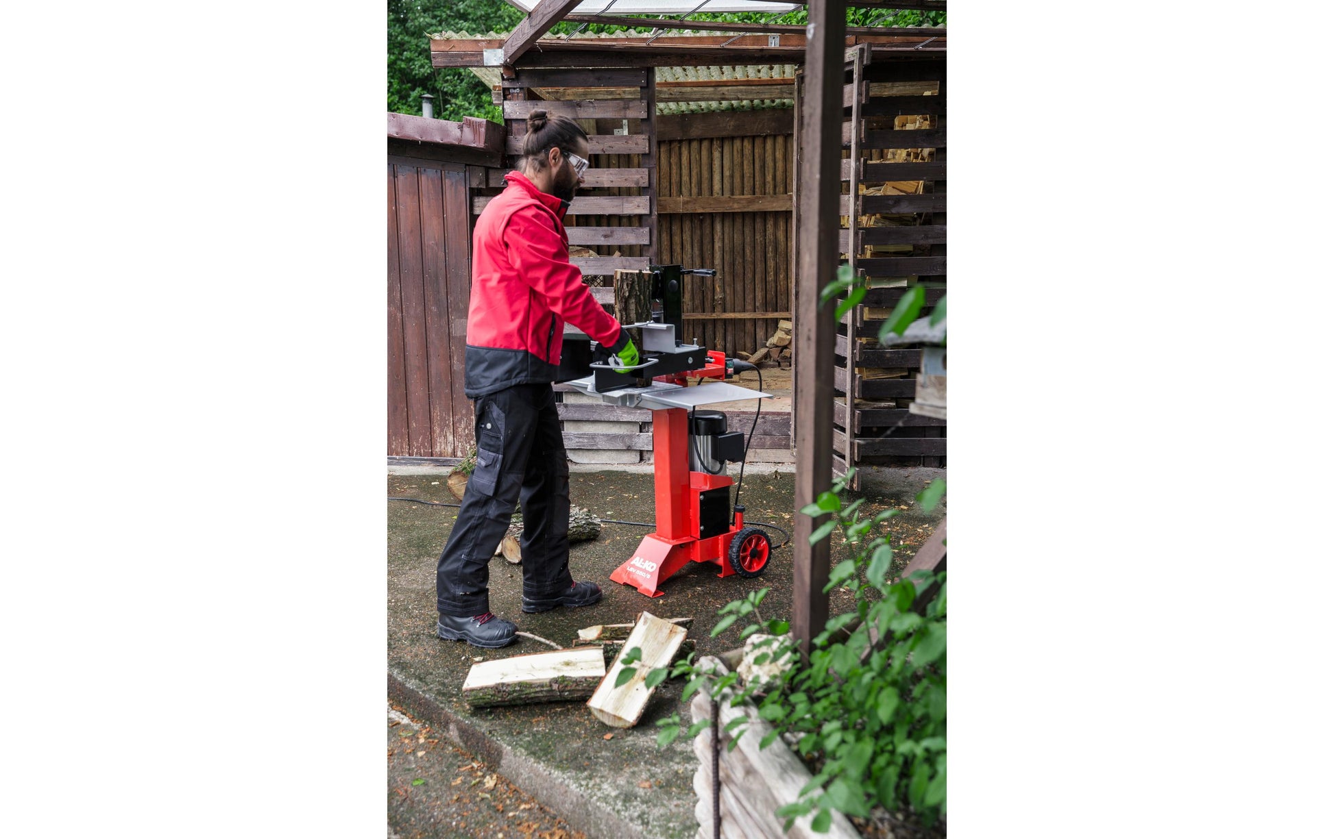 AL-KO Holzspalter LSV 550/6 – Spaltkraft 6000 kg, Max. Holzlänge 55 cm