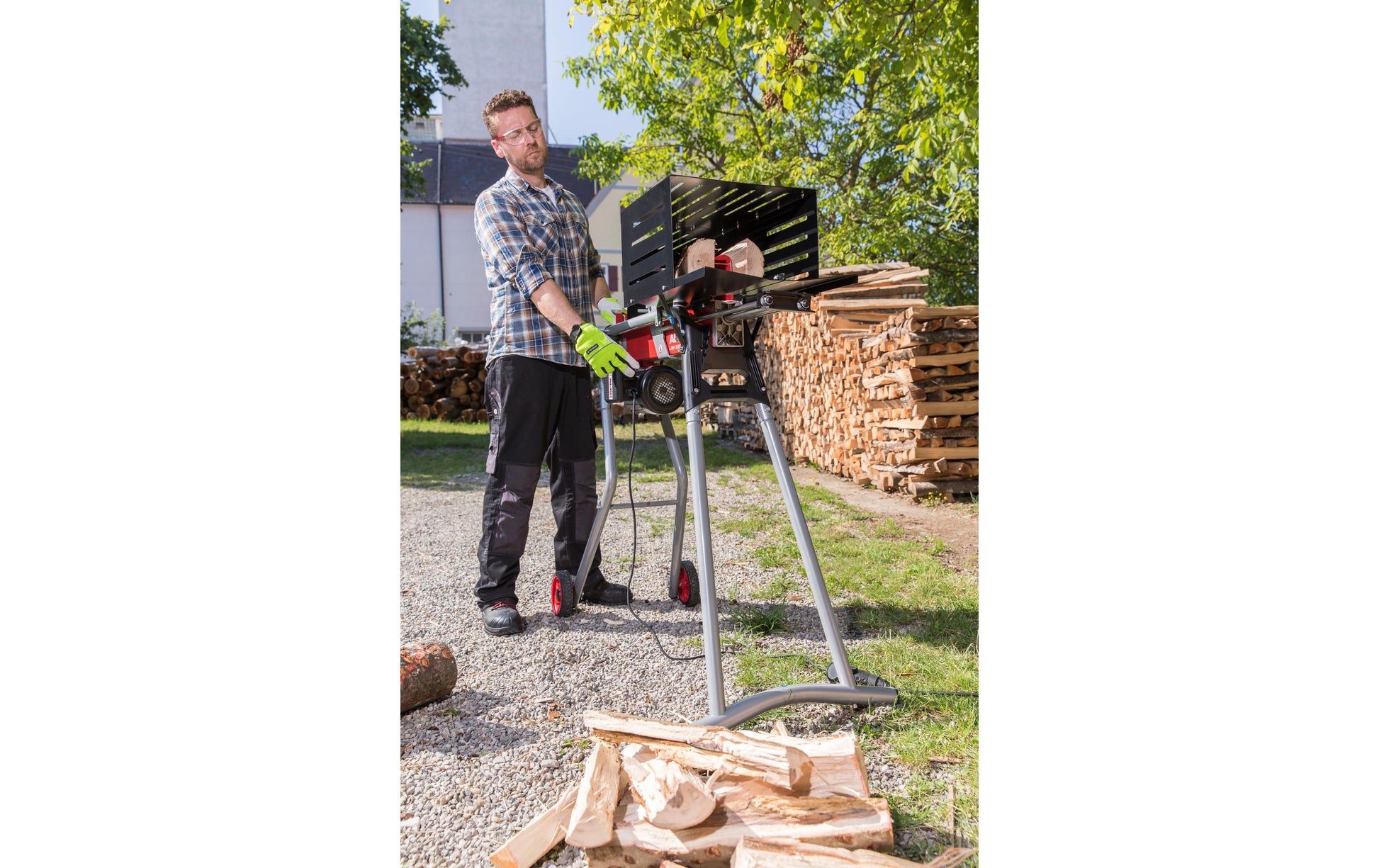 AL-KO Holzspalter LSH 520/5 – Spaltkraft 5000 kg, Spaltgutlänge 52 cm, Leistung 2200 W