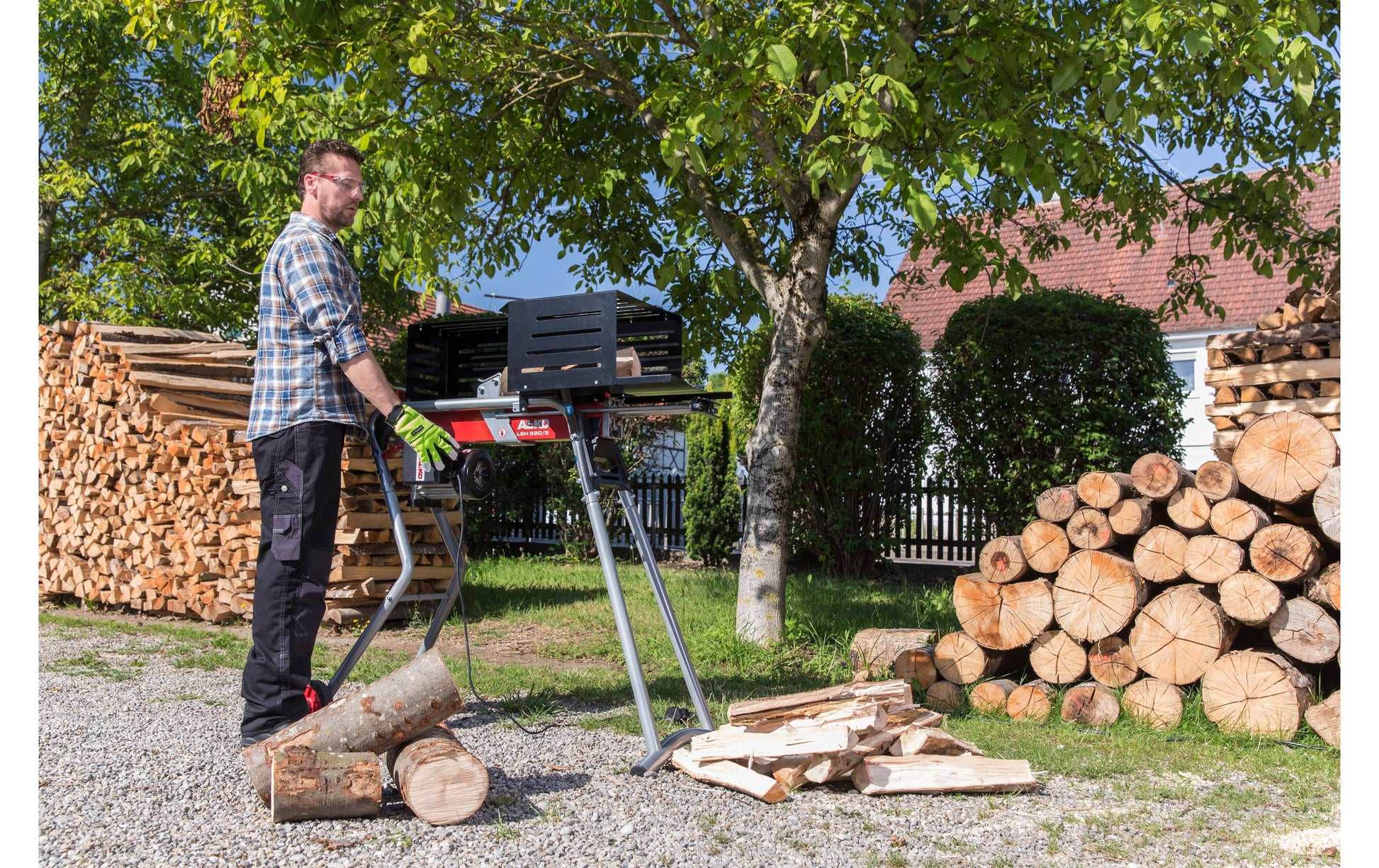 AL-KO Holzspalter LSH 520/5 – Spaltkraft 5000 kg, Spaltgutlänge 52 cm, Leistung 2200 W