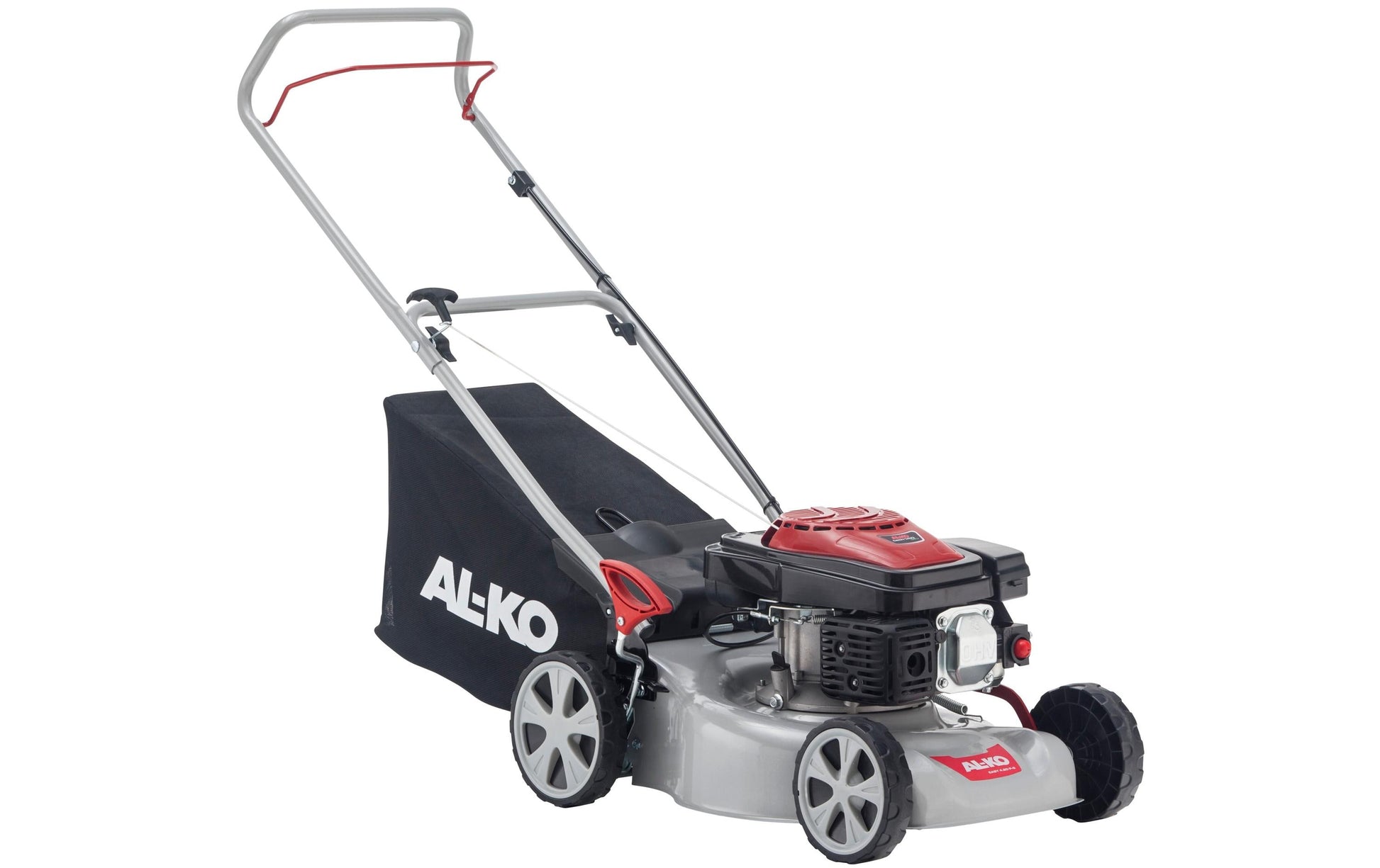 AL-KO Benzinrasenmäher Easy 4.20 P-S – Schnittbreite 42 cm, Hubraum 140 cm³, Grasfang 50 l, Gewicht 23,1 kg