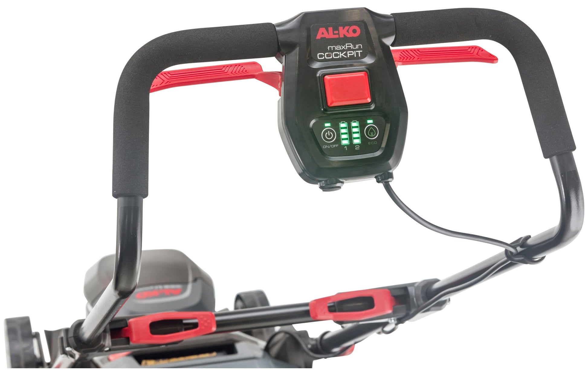 AL-KO Akku-Rasenmäher 382 Li Premium – 18 V, Schnittbreite 38 cm, Grasfangkorb 45 l, inkl. 2 × 5 Ah Akku
