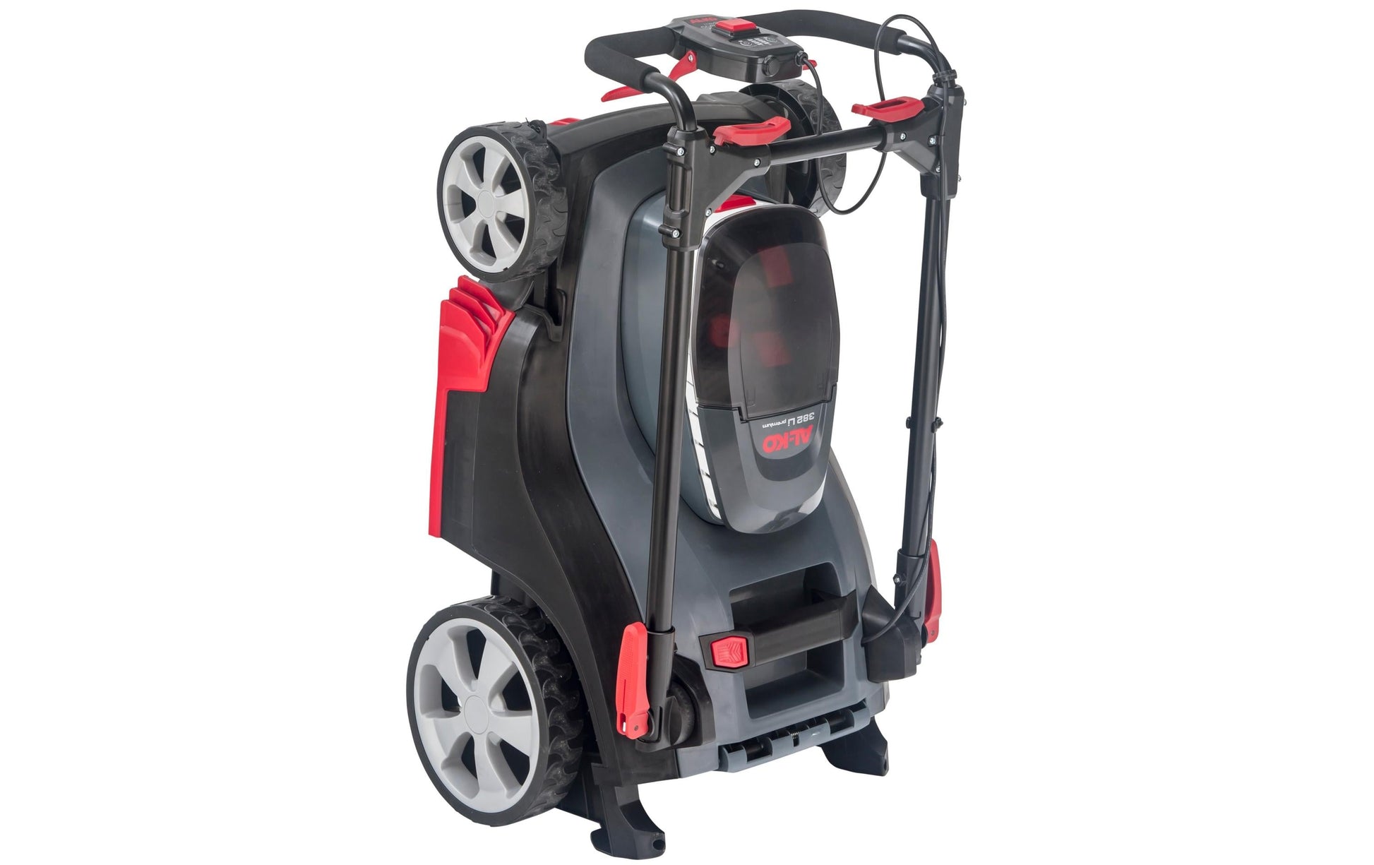 AL-KO Akku-Rasenmäher 382 Li Premium – 18 V, Schnittbreite 38 cm, Grasfangkorb 45 l, inkl. 2 × 5 Ah Akku