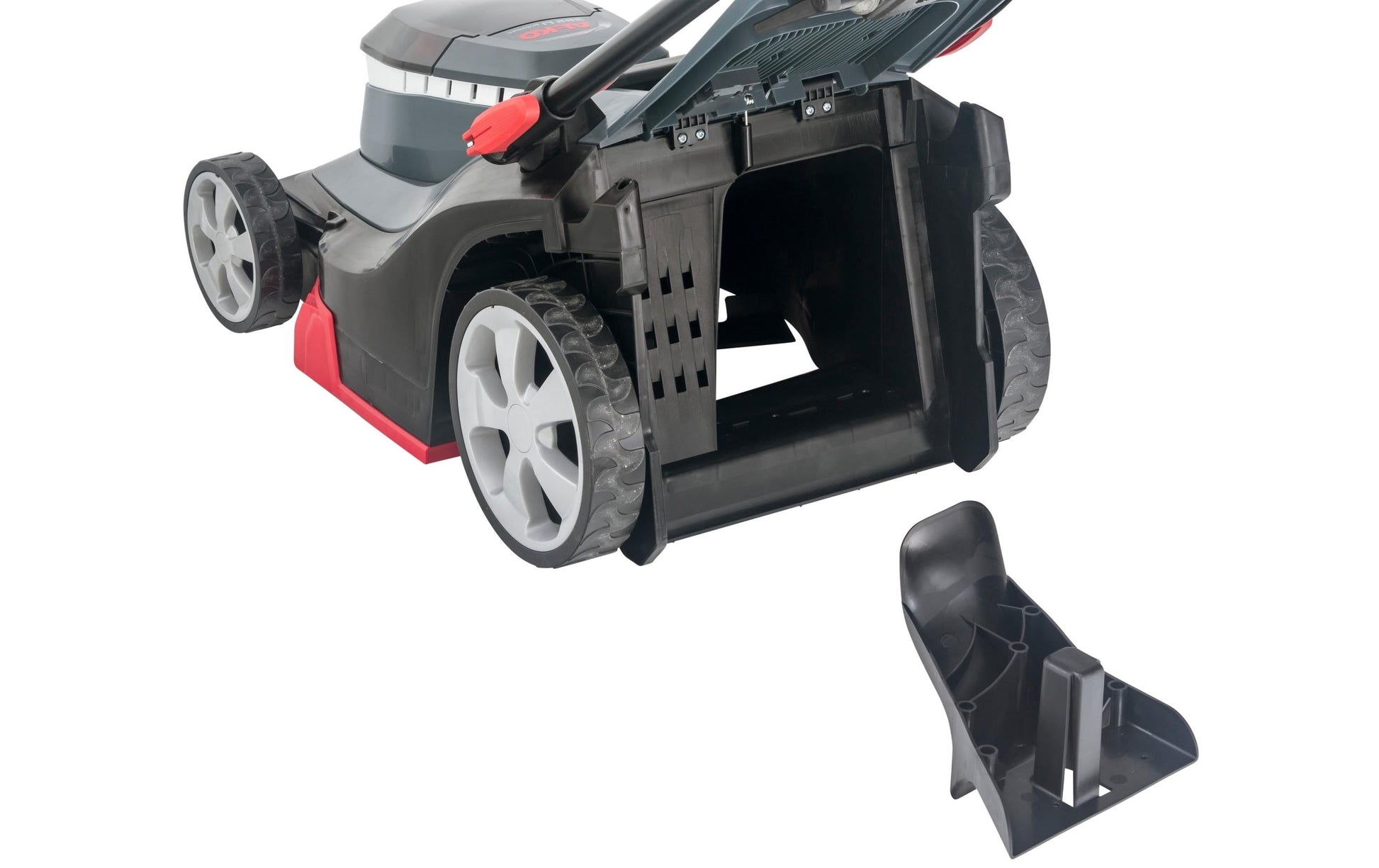 AL-KO Akku-Rasenmäher 382 Li Premium – 18 V, Schnittbreite 38 cm, Grasfangkorb 45 l, inkl. 2 × 5 Ah Akku