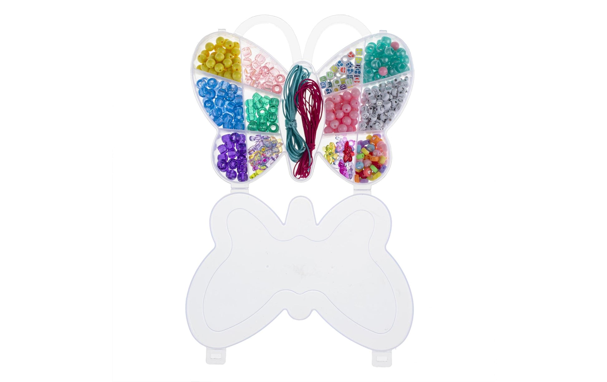 GLOREX Perlenset, Acryl – mehrfarbig – 510 Stk. – Schmetterling