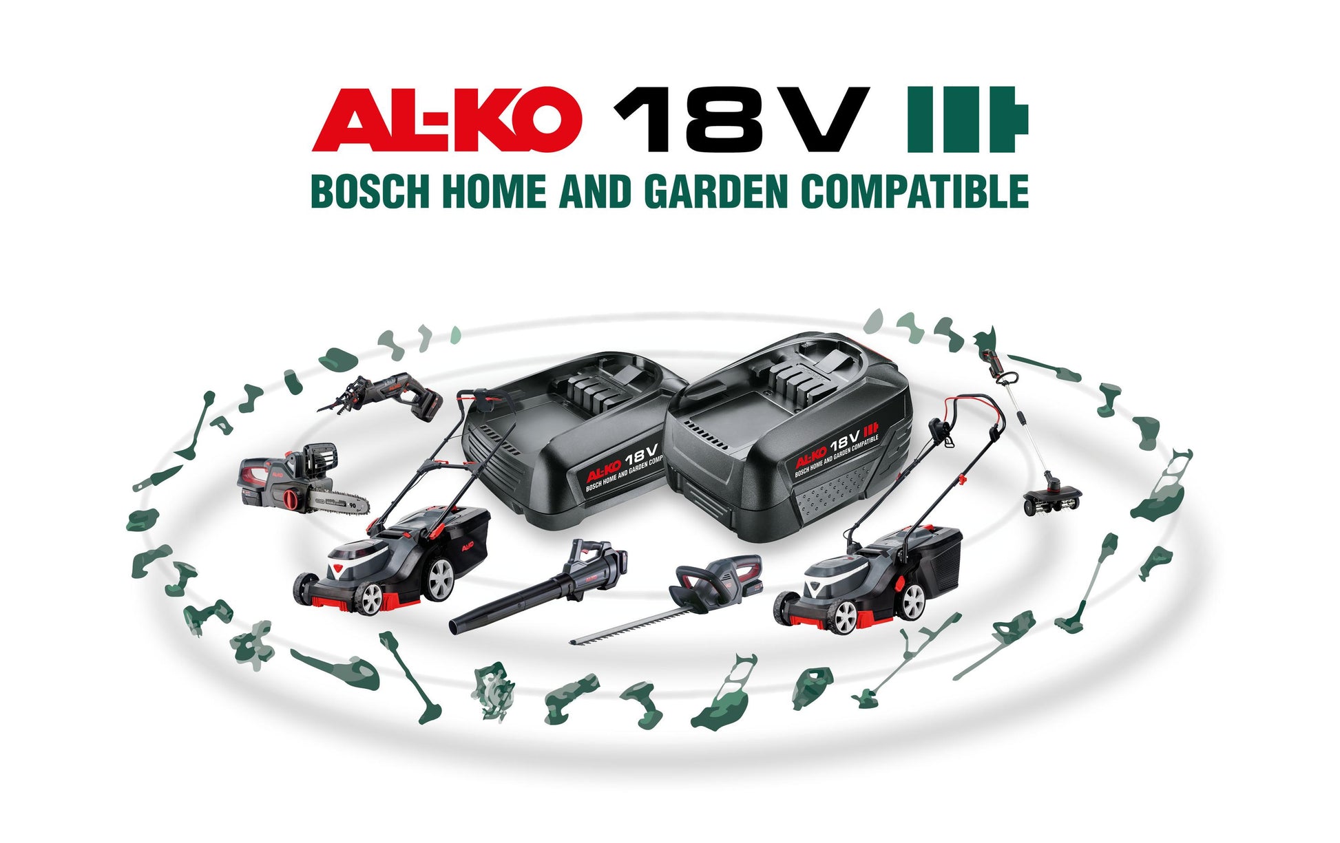 AL-KO CS 1825 Akku-Kettensäge – 18 V – Schnittlänge 250 mm – 17 m/s – Solo – POWER FOR ALL