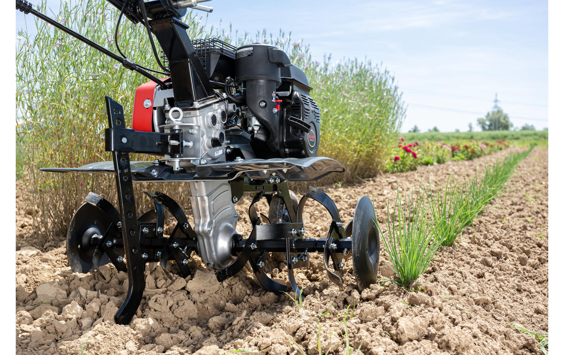 AL-KO Benzin-Motorhacke MH 770 Comfort – Arbeitsbreite 77 cm, Arbeitstiefe 33 cm, Hubraum 196 cm³