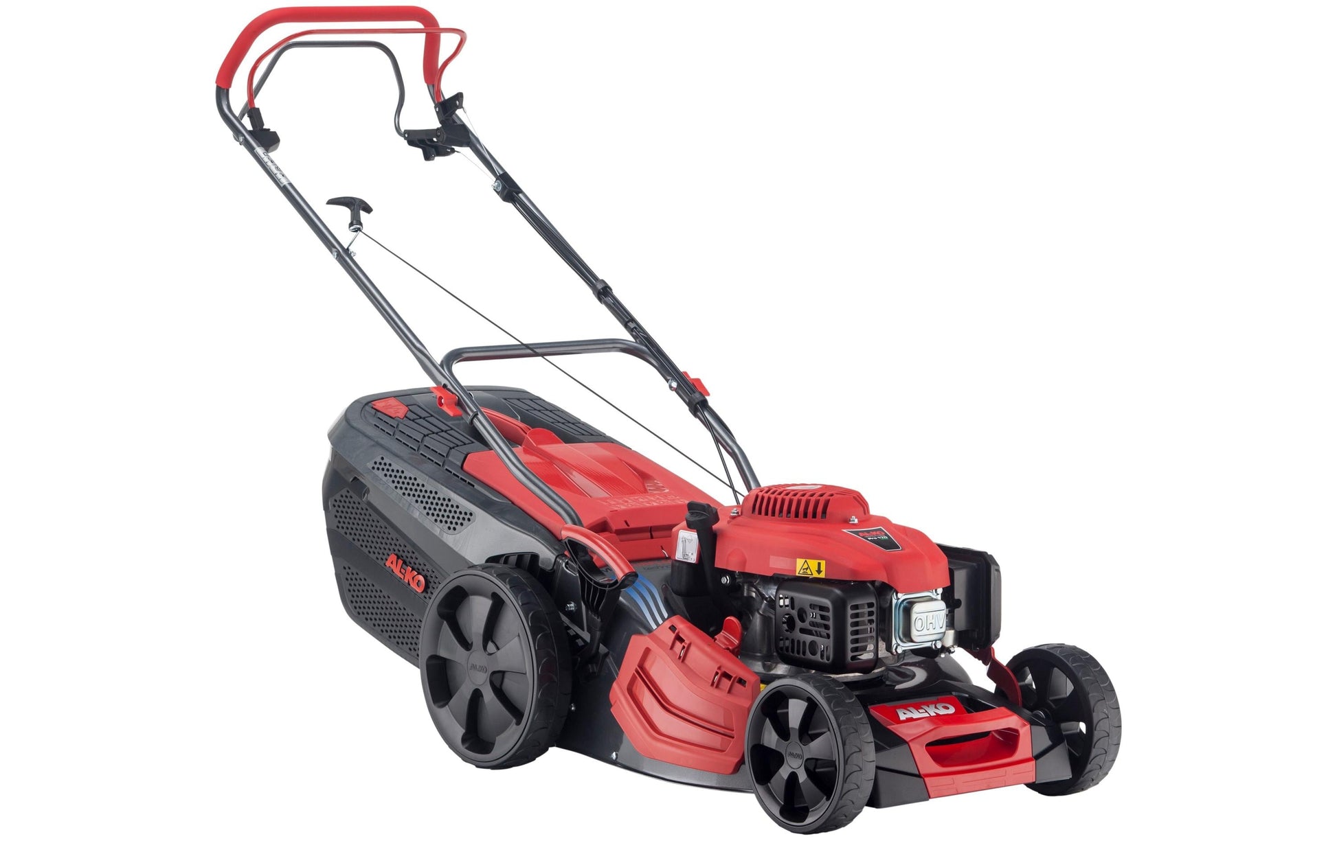 AL-KO Premium Schieberasenmäher 470 SP-A – Schnittbreite 46 cm, Hubraum 166 cm³, Grasfangkorb 70 l