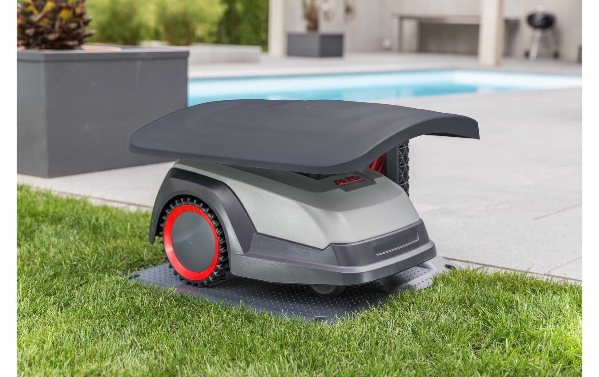 AL-KO Mähroboter-Garage – für Robolinho (u. a.), Kunststoff, 57 × 60 × 39 cm, 4 kg, 1 Stk