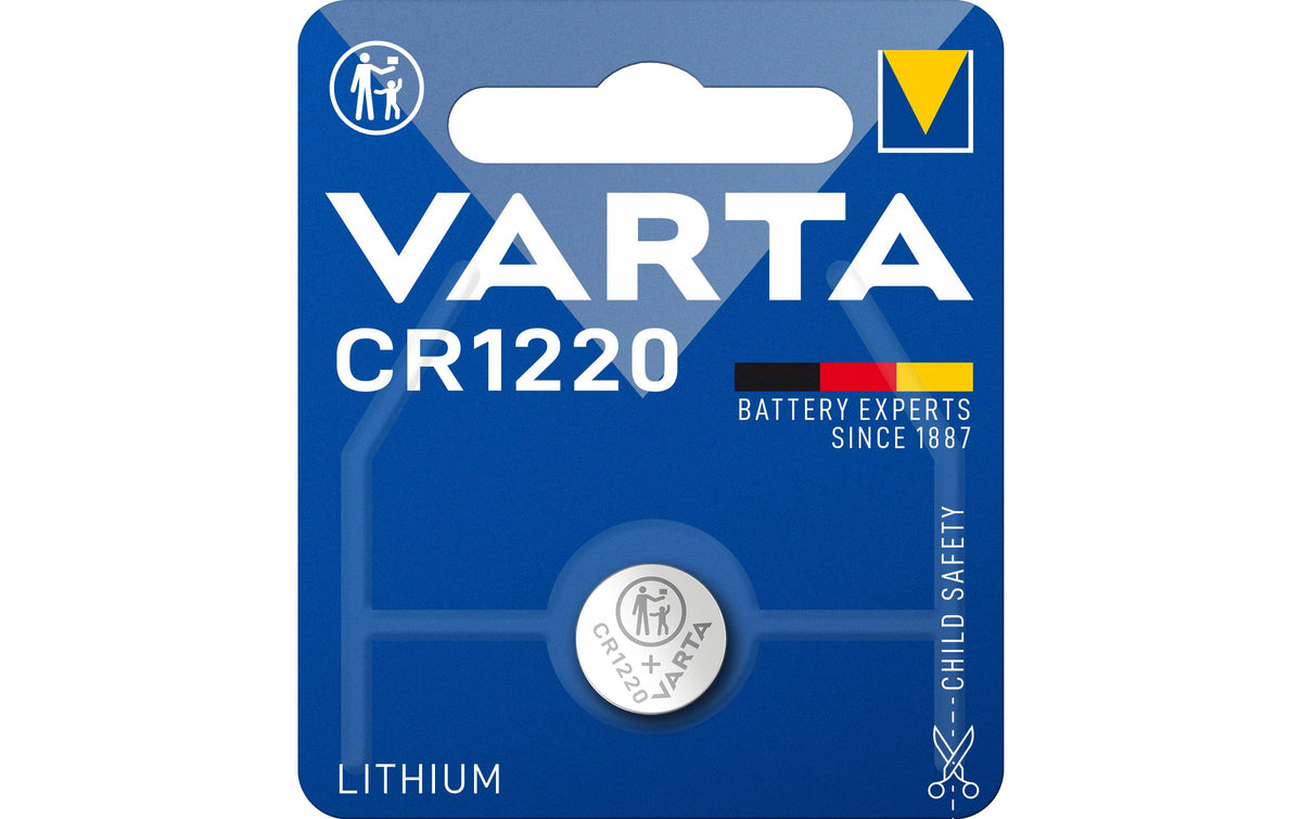 Varta Knopfzelle CR1220, Lithium, 3 V – 1 Stk.
