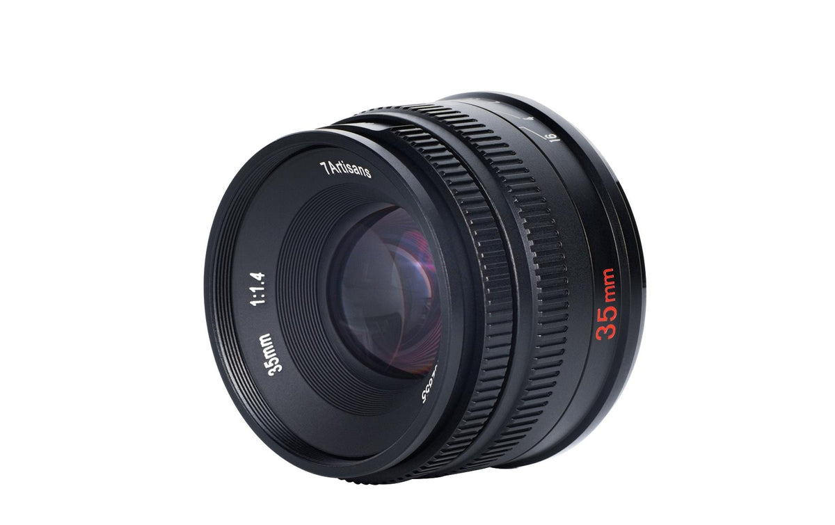7Artisans A010B-R Canon RF – 35 mm f/1.4 Standardobjektiv – für Canon – Schwarz