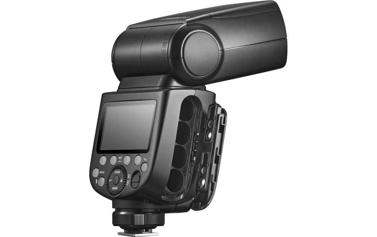 Godox TT685C II Blitzgerät – Leitzahl 60, 20–200 mm, 4× AA – für Canon – Schwarz